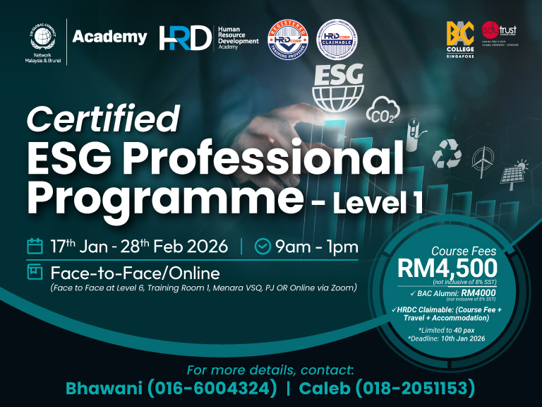 Certified ESG Professional Programme – Level 1