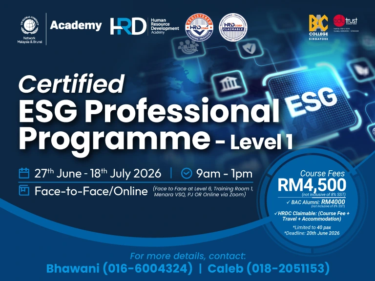 Certified ESG Professional Programme - Level 1