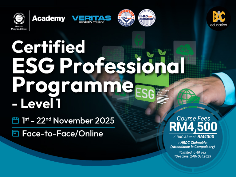 Certified ESG Professional Programme – Level 1