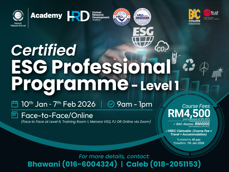 Certified ESG Professional Programme - Level 1