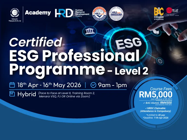 Certified ESG Professional Programme – Level 2