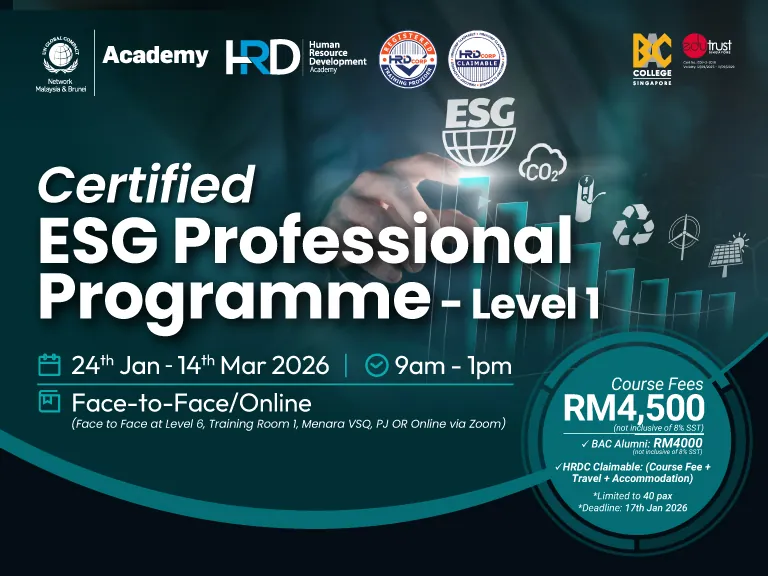 Certified ESG Professional Programme - Level 1