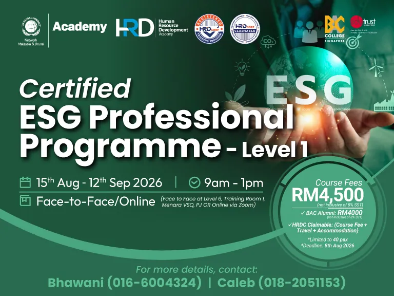 Certified ESG Professional Programme – Level 1